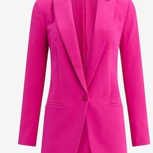 Express Stretch Twill Boyfriend Blazer